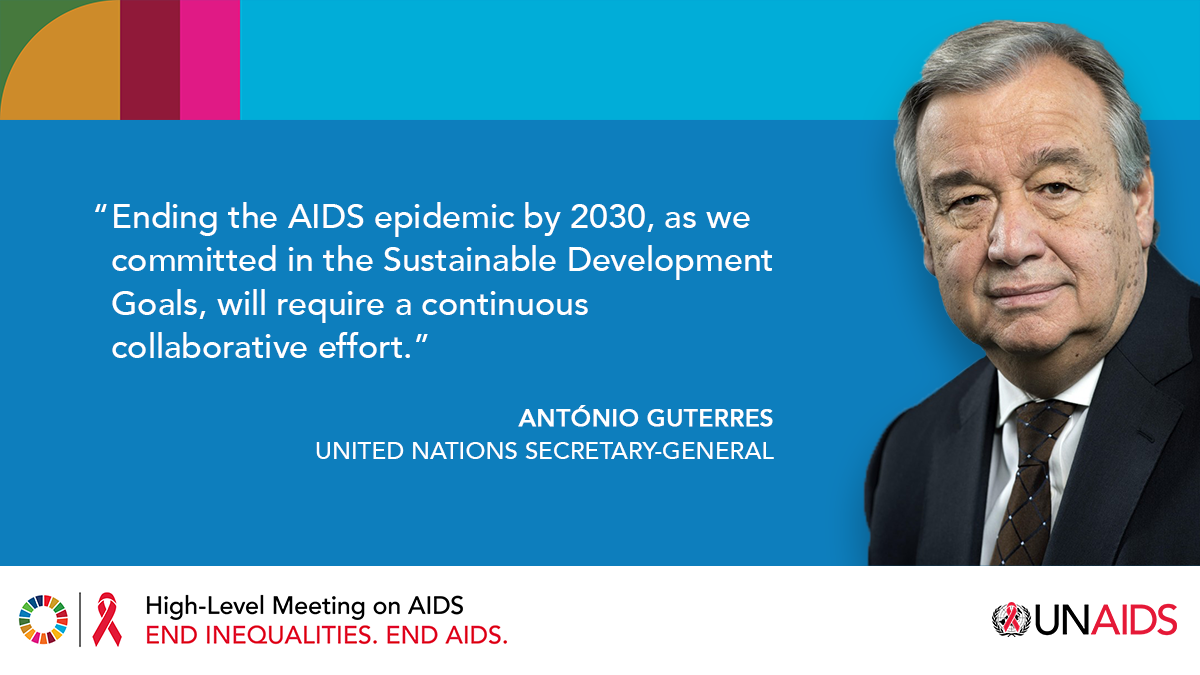 United Nations Secretary-General calls for a greater focus on ending inequalities to end AIDS